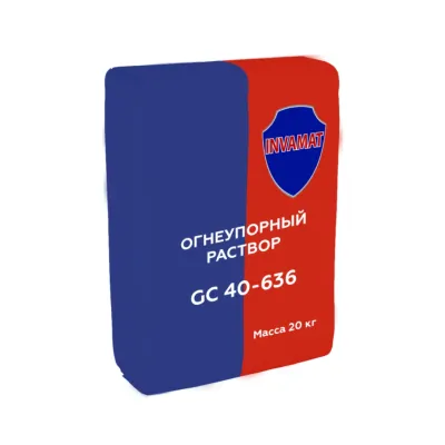 Раствор огнеупорный  GC 40-636 , INVAMAT GC 40-636,  мешок 20 кг