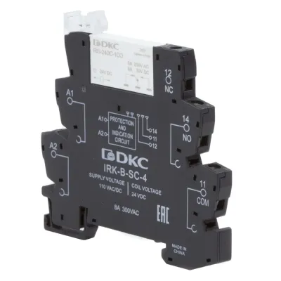 Реле интерфейсное, 1CO, коммутируемый ток 6 А, AgSnO, напряжение 110V AC/DC, винтовые клеммы