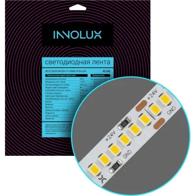 СД Лента INNOLUX 93 552 ИСЛ-2835CW238-17-CRI80-IP20-24V