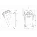 Розетка наружной установки IP67 63A 2P+E 230V