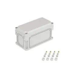 Корпус IP67,300х150х160 (выс.крышки 35),стнк.выбв.флнц.,непрозр.крыш.