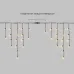 Гирлянда светодиодная Бахрома (Айсикл), 5х0,7м, 152 LED ТЕПЛЫЙ БЕЛЫЙ, черный КАУЧУК 2,3мм IP67, постоянное свечение, 230В NEON-NIGHT (нужен шнур питания 315-000