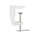 Лампа настольная бестеневая, струбцина, ECO light, 324 SMD LED с диммером, теплый/холодный цвет свечения, белая