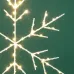 Фигура Снежинка подвесная на металлическом каркасе 30 см 84LED теплый белый питание 2хАА не в комплекте