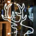 Фигура световая сказочный Олень из гибкого неона, 140х93 см, 1680 LED, белое свечение