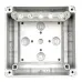 Коробка распределительная 110*110*67 мм IP 66, серая, в комплекте с клеммным рядом 5х6 кв.мм, 41А 