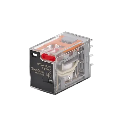 Реле промежуточное 5A 4CO 230VAC тест кнопка LED