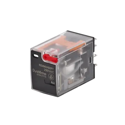 Реле промежуточное 12A 2CO 230VAC тест кнопка LED