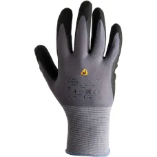 Перчатки защитные трикотажные Jeta Safety из нейлона и спандекса с покрытием ладони из нитрила JN-031, размер XL