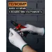 Защитные перчатки, полиэстер, нитрил. покр., серые, размер L 12 пар.