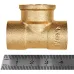 Тройник ВП-ВР-ВП, латунь 18x1/2x18, для медных труб под пайку