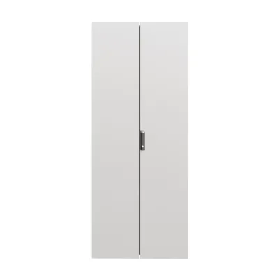 Дверь двойная сплошная IT-CQE 2000x800. RAL7035
