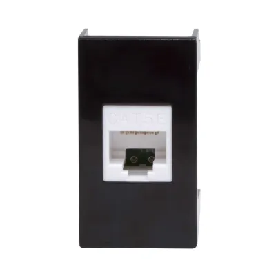 Розетка RJ-45 кат.5E,Viva,1 мод.,черн