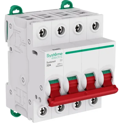 Выключатель нагрузки (ВН) 4P 32A 400В Systeme9
