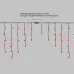 Гирлянда профессиональная Айсикл (бахрома) светодиодный, 4,0 х 0,6 м, с эффектом мерцания, черный провод КАУЧУК, 230 В, диоды красные, 128 LED NEON-NIGHT