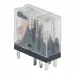Реле миниатюрное промышленное, 2CO, коммутируемый ток 8 А, AgSnO, напряжение 24V DC, опция – светодиод