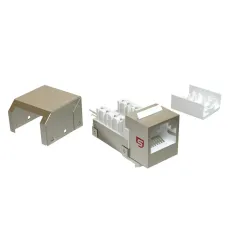 Вставка Keystone Jack RJ-45, 90 градусов, категория 5e, экранированная, заделка тип 110
