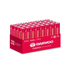 Элемент питания LR03 (AAА) DAEWOO Energy Alkaline, упаковка 32 шт.