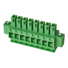 Соединитель штекерный печатной платы, 8 полюса, RM3.81, KLR15GKAM-3.81-08P