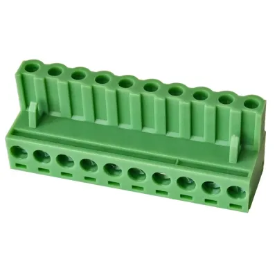 Соединитель штекерный печатной платы, 10 полюса, RM5.0, KLR2GK-5.0-10P