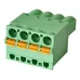 Соединитель штекерный печатной платы, 4 полюса, RM5.08, KLR2GKD-5.08-04P