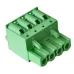 Соединитель штекерный печатной платы, 4 полюса, RM5.08, KLR2GKD-5.08-04P
