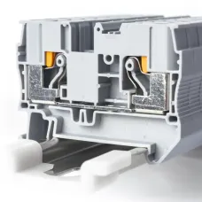 Клемма проходная, зажим push-in, серая 41 A, 1000 В, 6 кв. мм (1 уп-50шт) RYK 6-V0 KLR