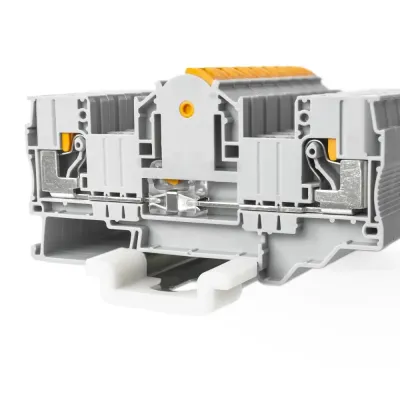 Клемма измерительная, зажим push-in, серая  41 A, 1000 В, 6 кв. мм (1 уп-20шт) RYK 6 T-V0 KLR
