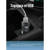 Фонарь брелок аккумуляторный 6ВтCOB Li-po200mAh USBtypeC открывалка магнит карабин подставка
