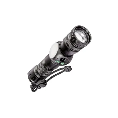 Фонарь ручной аккумуляторный 10Вт LED+3Вт COB, 9 режимов, зум-линза, Li-ion26650 3000mAh