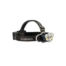 Фонарь налобный аккумуляторный 5Вт+3Вт XPE LED+2Вт COB, 8 режимов, Li-ion 18650 2400mAh (2x1200mAh)