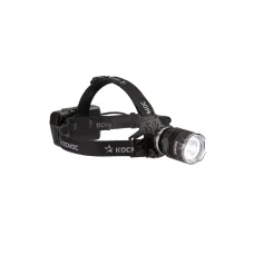 Фонарь налобный аккумуляторный с зум-линзой, 10Вт LED, 5 режимов, Li-ion 18650 3600mAh (3x1200mAh)