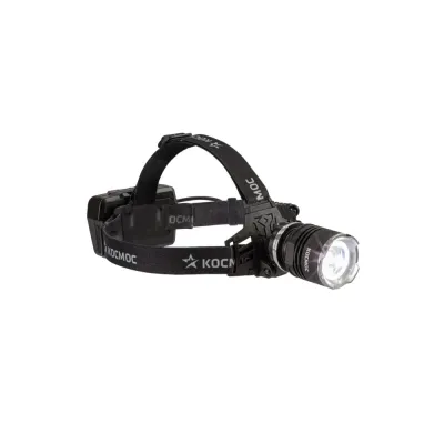 Фонарь налобный аккумуляторный с зум-линзой, 10Вт LED, 5 режимов, Li-ion 18650 3600mAh (3x1200mAh)