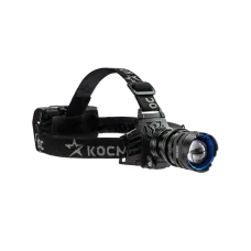 Фонарь налобный аккумуляторный 10Вт LED/ Laser LED/ Li-ion 18650 3x1200mAh/алюм./ USB Type-C