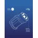 Фонарь-прожектор аккумуляторный, 7W LED, аккум. 3,7V 3,6 ah, 420Лм - 6 часов, 125м - 24 часа