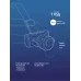 Фонарь налобный аккумуляторный, 3Вт XPE, 5Вт COB, 1200Mah LI-On, подзарядка Micro USB