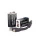 Аккумулятор 18650 Li-ion перезаряжаемый  9V Крона 1000 мАч зарядка от USB Type-C с кабелем для быстрой зарядки упаковка 2 штуки