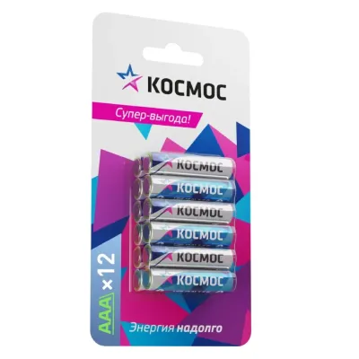 Батарейка алкалиновая мизинчиковая ААА LR03 блистер 12 шт