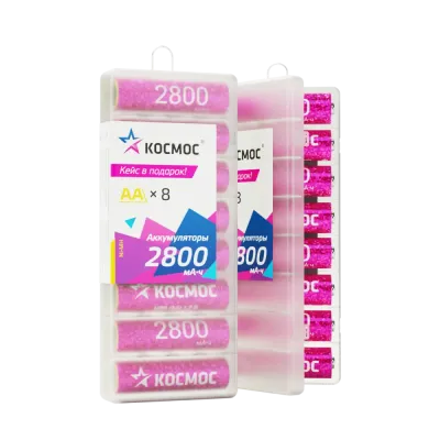 Батарейка аккумуляторная АА 2800 мАч блистер 8 шт