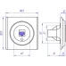 Розетка компьютерная 1xRJ45 кат.5e, цвет белый (серия Florence)