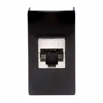 Розетка RJ-45 кат5E,экр,Viva,1 мод.,черн