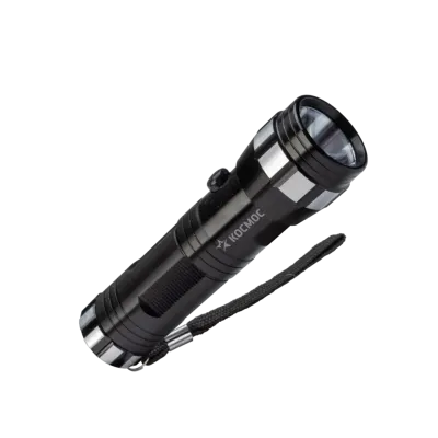 Фонарь ручной 1Вт LED, 3xAAА, корпус алюминий, ремешок ручной