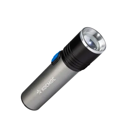 Фонарь ручной аккумуляторный 3Вт LED/линза/зум/Li-ion18650 1200mAh/анодир алюминий/USB-шнур