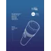 Фонарь ручной аккумуляторный 3Вт LED/линза/зум/Li-ion18650 1200mAh/анодир алюминий/USB-шнур