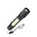 Фонарь ручной аккумуляторныйуляторный 1Вт LED+5ВтCOB линза зум Li-ion 18650 1000mAh ABS-пластик USB-шнур