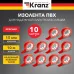 Изолента ПВХ KRANZ 0.13х15 мм, 10 м, красная 10шт