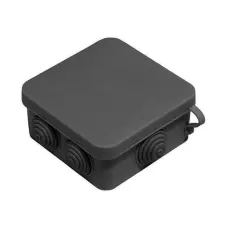Коробка распределительная 100х100х50мм для наружного монтажа IP55 черная