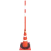 КС-3.4.0 Конус дорожный 750 мм мягкий, 3 белые полосы + утяжелитель