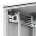 Шкаф напольный разобранный 19'' IT-CQE-N 42U 800x800 мм, крыша с вырубкой, дверь перф. и двойная перф., двойные боковые панели, серый RAL7035