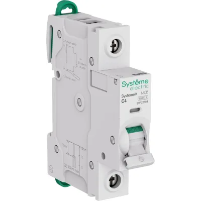 Выключатель автоматический (АВ) C 4A 1P 6kA 230В Systeme9